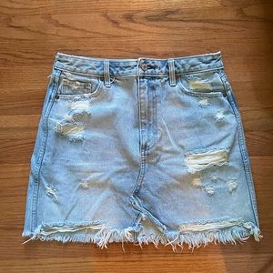Zoe Vintage A-Line Denim Mini Skirt